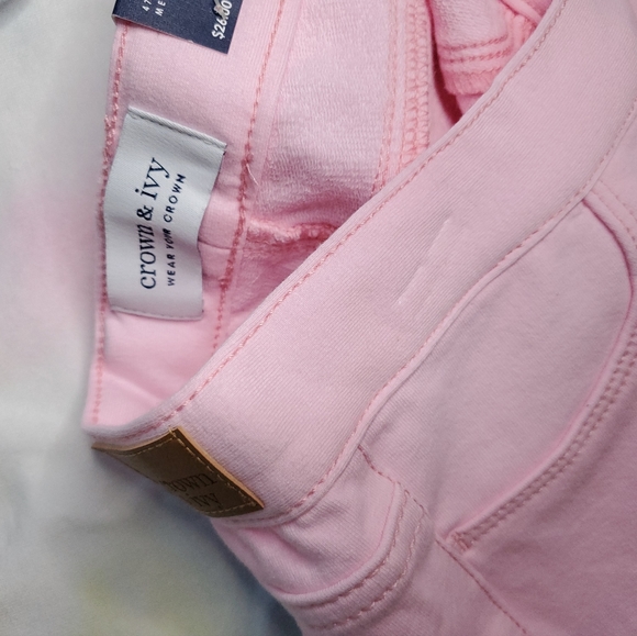 Girl's crown & ivy pink adjustable waist  jeggings Size 5 - Picture 3 of 8